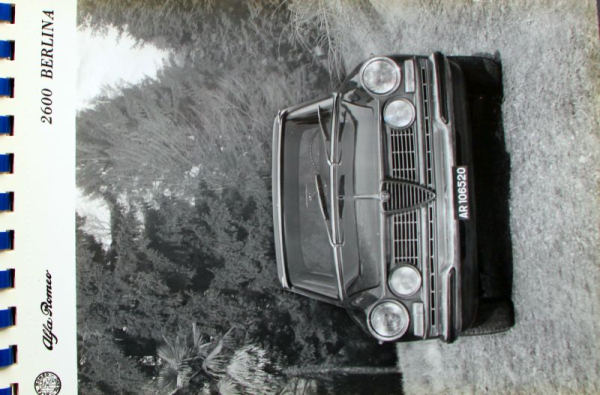 Alfa Romeo 2600 Berlina 1962 Werks-Fotomappe (11291)