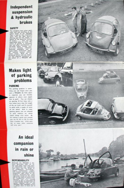 Trojan 200 Modellprogramm 1960 Automobilprospekt (11267)