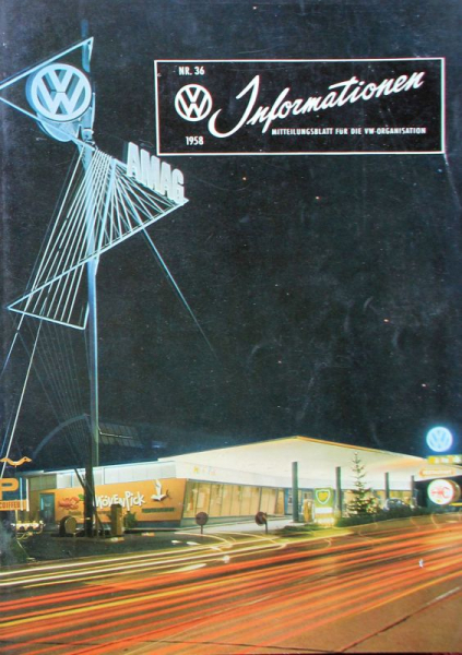 "Volkswagen Informationen" Mitteilungsblatt 1958 VW-Magazin (11282)