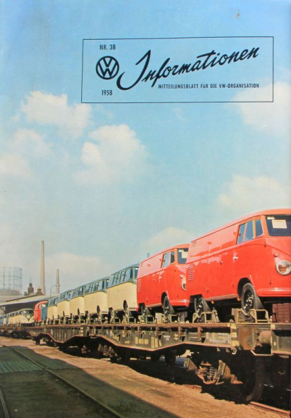 "Volkswagen Informationen" Mitteilungsblatt 1958 VW-Magazin (11279)