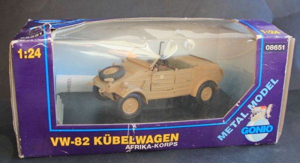 Gonio Volkswagen 82 Kübel Afrika-Korps 1942 Metallmodell in Originalbox (11261)