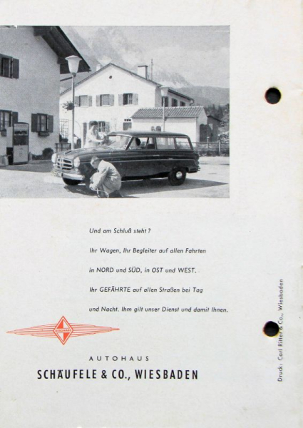 Borgward Modellprogramm 1956 "In guten Händen..." Automobilprospekt (11303)