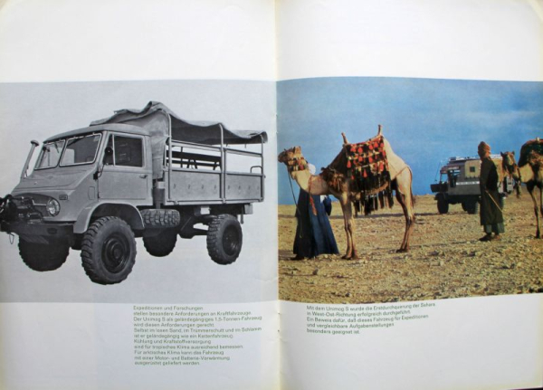 Unimog S Modellprogramm 1970 Lastwagenprospekt (11304)