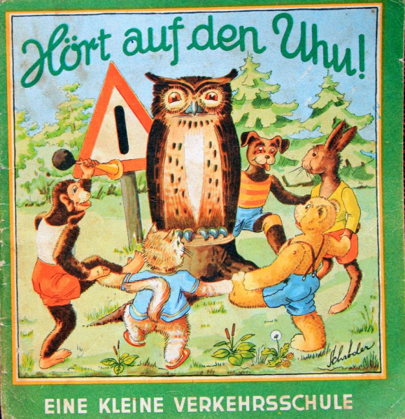 BP "Hört auf den Uhu! - Kleine Verkehrsschule" Tankstellen-Werbeheft 1958 (11294)