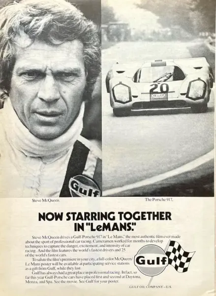 Porsche 917 Le Mans 1971 Steve McQueen Original-Filmposter (4269)
