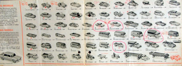 Wiking Modellprogramm Frühjahr 1962 Spielzeugprospekt (11313)
