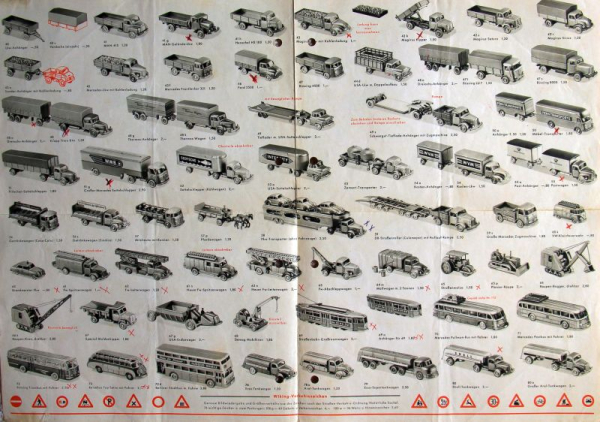 Wiking Modellprogramm Frühjahr 1962 Spielzeugprospekt (11313)