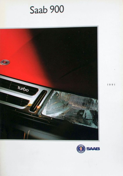 Saab 900 Modellprogramm 1991 Automobilprospekt (11310)