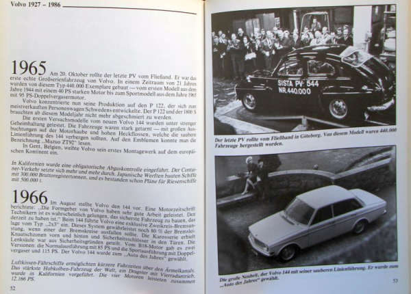 Volvo Staff "1927-1986" Volvo-Historie 1986 (11329)
