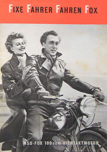 NSU Fox 100 ccm Viertakt Modellprogramm 1964 Motorradprospekt (11404)