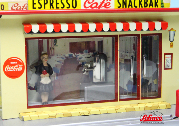 Schuco Varianto Espresso Cafe Snackbar 1958 Kunststoffmodell mit Originalkarton (4970)