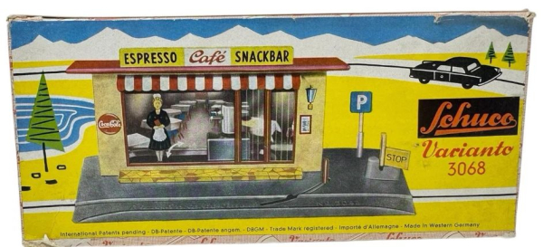 Schuco Varianto Espresso Cafe Snackbar 1958 Kunststoffmodell mit Originalkarton (4970)