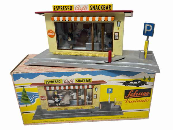 Schuco Varianto Espresso Cafe Snackbar 1958 Kunststoffmodell mit Originalkarton (4970)
