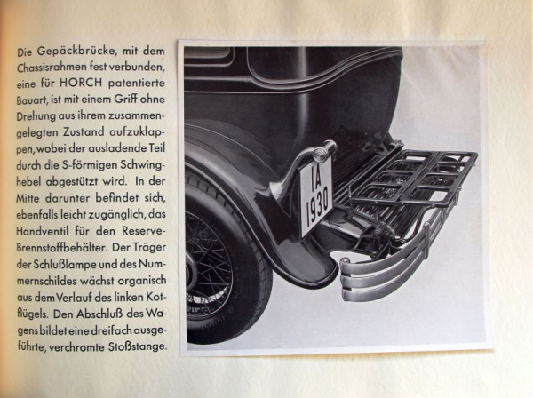 Horch 8 Sonderausführungen Modellprogramm 1930 Automobilprospekt (11334)