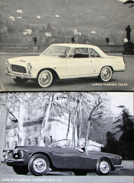 Lancia Flamina Modellprogramm 1960 vier original Werksfotos (11445)