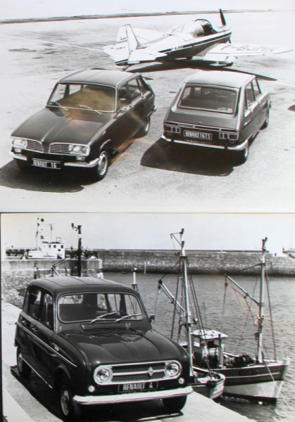 Renault Modellprogramm 1965 bis 1972 acht Werksfotos (11442)