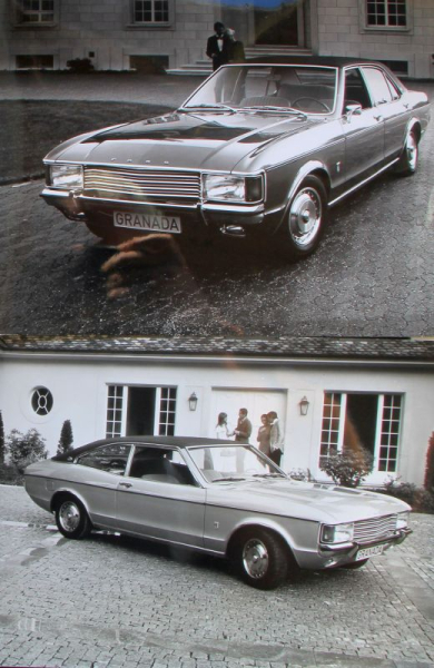 Ford Granada Modellprogramm 1972 sechzehn original Werksfotos (11444)