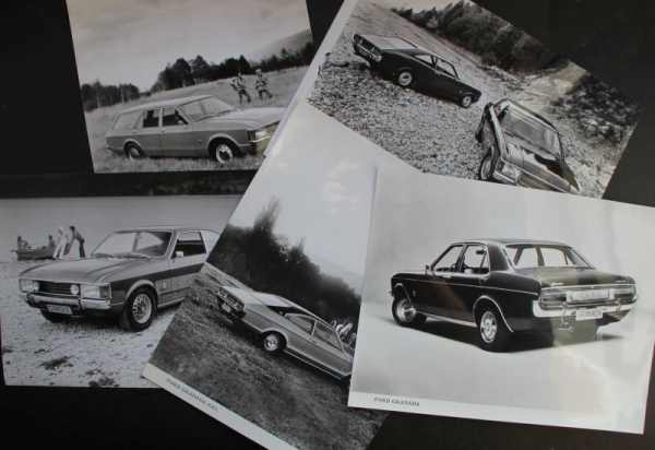 Ford Consul Modellprogramm 1972 sechs Original-Werksfotos (11443)