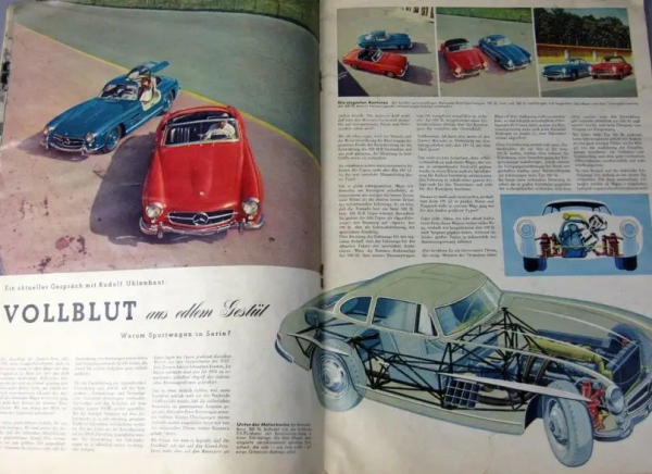 "Mercedes-Benz Illustrierte" Mercedes Firmenzeitschrift 1955 (11482)