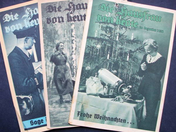 GasAG "Die Hausfrau von heute" Werbezeitschrift drei Modellprogramm-Ausgaben 1938-40 (11460)