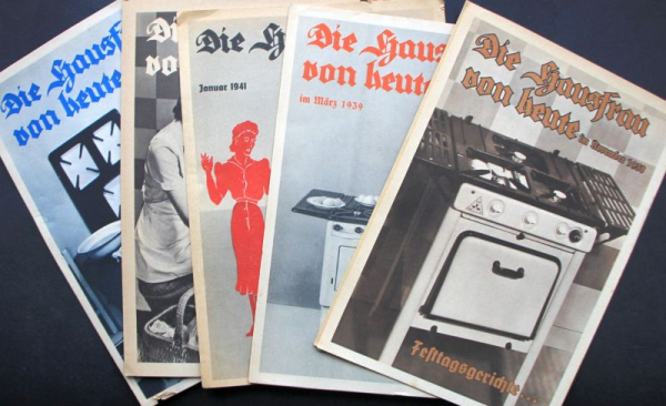 GasAG "Die Hausfrau von heute" Werbezeitschrift fünf Gasherd-Ausgaben 1938-41 (11458)