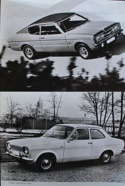 Ford Europa Modellprogramm 1972 sechs Werksfotos (11463)
