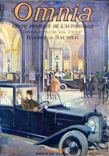 "Omnia Revue Automobile" Automobil-Zeitschrift  Baudry de Saunier 1921 (11476)