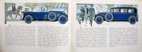 Adler Standard 8 Modellprogramm 1928 Automobilprospekt (11484)