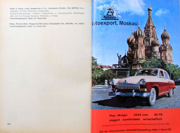 "Internationale Automobilausstellung" 1959 Automobil-Ausstellungskatalog Frankfurt (11491)