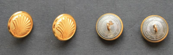 Shell Gasstation-Attent Uniform-Button 1958 Gold with Logo (8342)