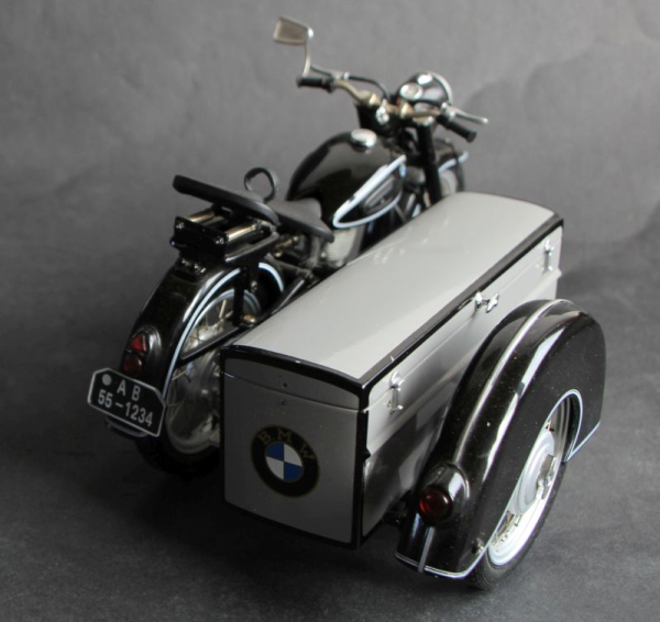 Schuco BMW Motorrrad R 25/3 mit Beiwagen in Originalkarton (11542)