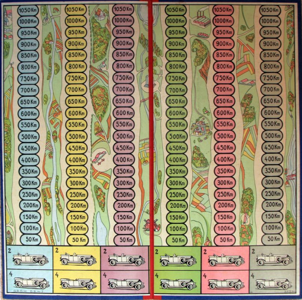 Schmid-Spiele "Auto & Chauffeur" Gesellschaftspiel 1930 mit Originalkarton (11547)