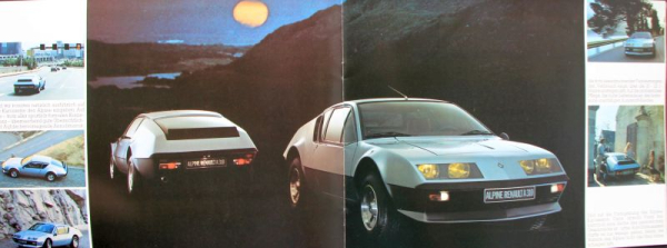 Renault Alpine A 310 Modellprogramm 1978 Automobilprospekt (11609)