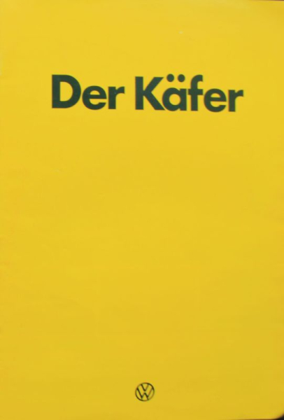 Volkswagen Käfer Modellprogramm 1976 Automobilprospekt (11575)