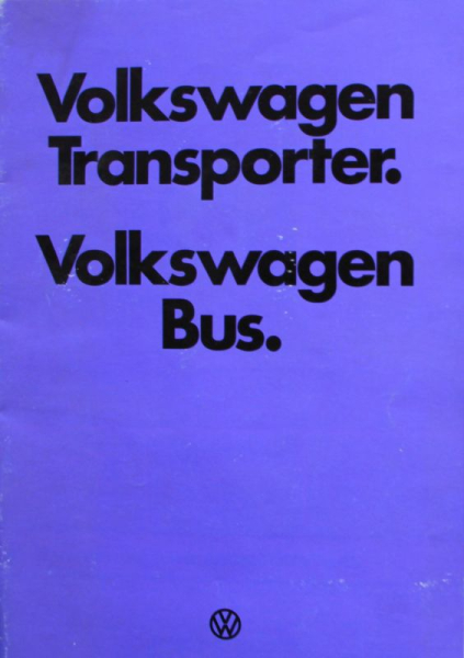Volkswagen T2 Transporter Modellprogramm 1976 Automobilprospekt (11574)