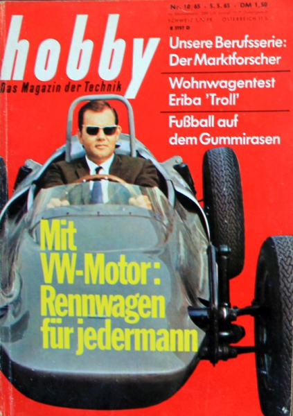 "Hobby - Das Magazin der Technik" 1965 VW Rennwagen Technik-Magazin (11562)