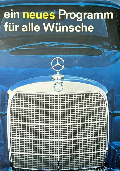 Mercedes-Benz Modellprogramm 1959 "Ein neues Programm für alle Wünsche" Automobilprospekt (0513)