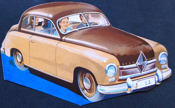 Borgward Hansa 1500 Modellprogramm 1951 Automobilprospekt (11628)