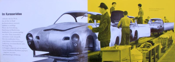 Karmann Karosserie Volkswagen Karmann-Ghia Modellprogramm 1958 Automobilprospekt (11627)