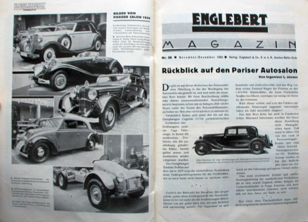 "Englebert Magazin" Reifen-Magazin 1934 (11663)