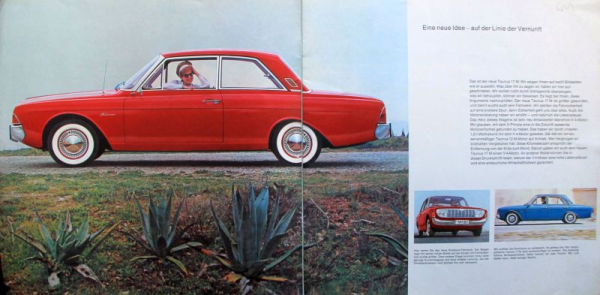 Ford Taunus 17 M Modellprogramm 1965 Automobilprospekt (11672)