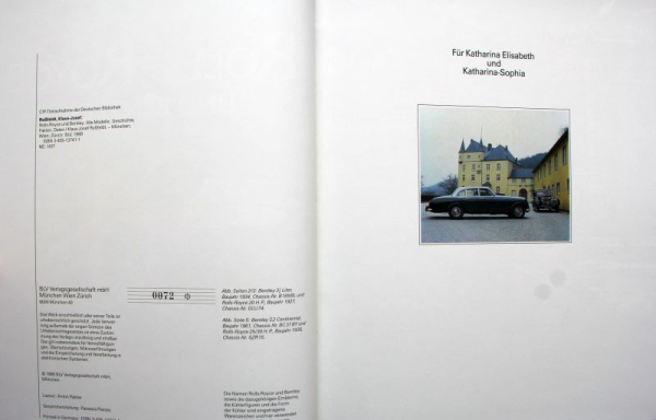 Roßfeldt "Rolls-Royce und Bentley" Rolls-Royce-Historie 1989 limitierte Ausgabe (3622)