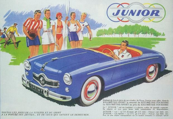Panhard Dyna Junior Convertible Modelprogram 1954 Carbrochure (11698)