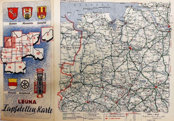 Leuna Zapfstellen-Atlas Ausgabe 1939 (11717)