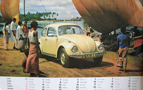 Volkswagen Modellprogramm 1971 Jahreskalender (11755)