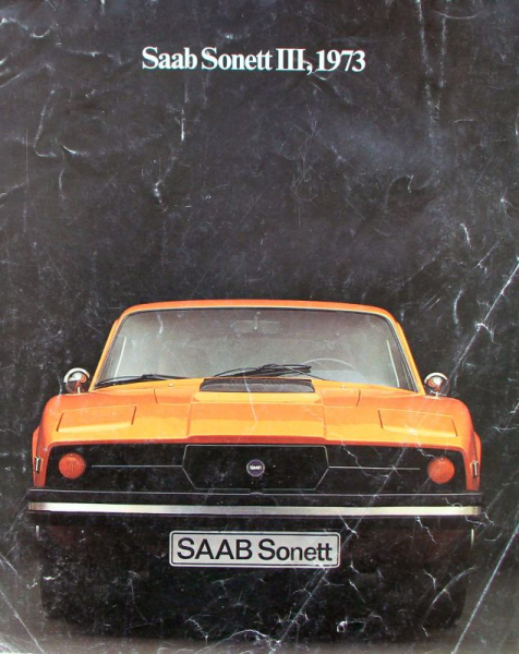 Saab Sonett III Modellprogramm 1973 Automobilprospekt (11800)