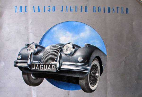 Jaguar XK 150 Roadster Modellprogramm 1958 Automobilprospekt (11740)