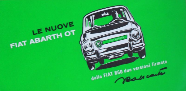 Abarth Fiat 850 OT Berlina Modellprogramm 1965 Automobilprospekt (11818)