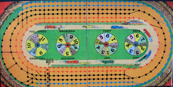 Atkins & Co. Motorsport-Brettspiel "Speedway Motor Race" 1928 (11720)