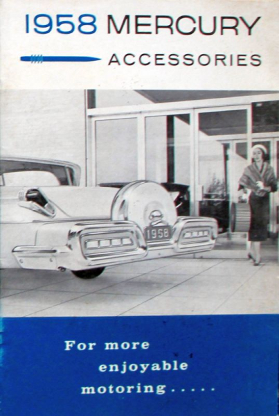 Ford Mercury Modellprogramm Accessories 1958 Automobilprospekt (11792)